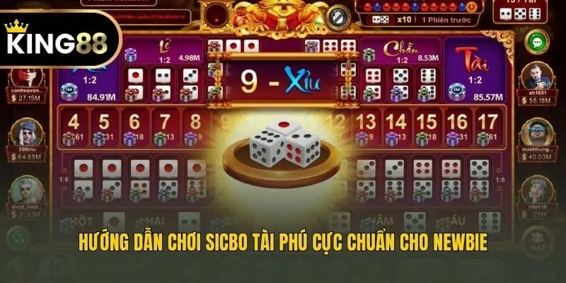 Hướng dẫn chơi Sicbo Tài Phú cực chuẩn cho newbie