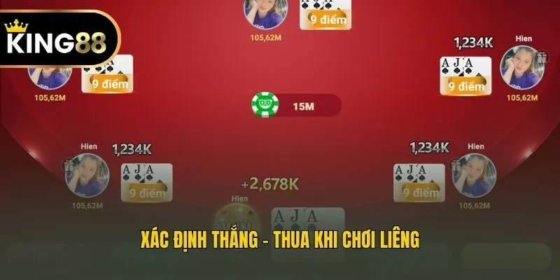 Xác định thắng - thua khi chơi Liêng